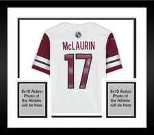 Framed Terry McLaurin Commanders Signed Nike White Vapor Fuse Limited Jersey