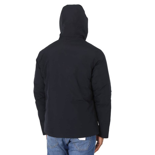 Save The Duck Men's Black Alvaro Logo-patch Hooded Padded Jacket, Size X-Small - Picture 4 of 7