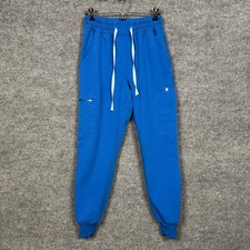 Figs Technical Collection Size XS Jogger Scrub Pants Blue Drawstring PO 5852