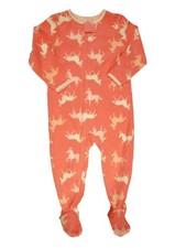 Carters Infant  Toddler Girls Pink Horse Sleeper Pony Sleep  Play Pajamas 24m