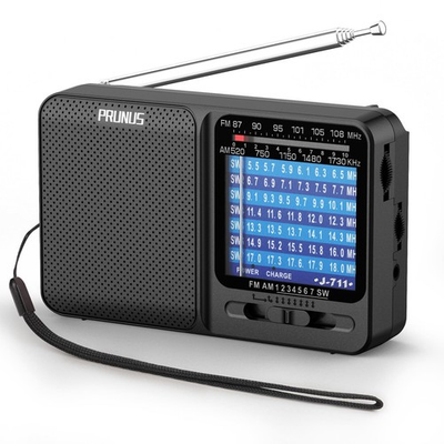 #ad PRUNUS J 711 Portable Radio AM FM SW1 SW7 Shortwave Radio USB C Charging AA ... $22.35