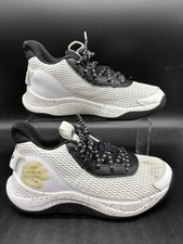 Under Armour Curry 3Z7 Mid White Black Boys Size 6Y 3026623-100 Womens 7.5