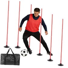 6 Pcs 5 FT Adjustable Agility Training Poles for red
