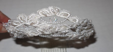 New White Gorgeous Bride Wedding Glass Headpiece