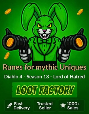 Diablo 4 Season 13 - Runepack / Runesets for all Mythic Uniques Items - D4 S13