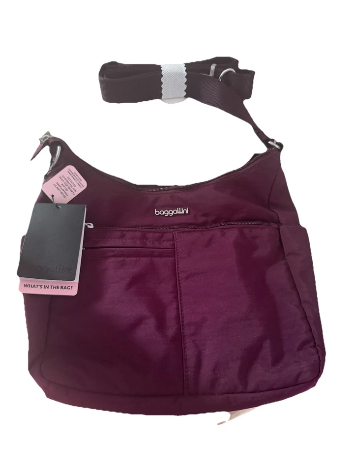 Bolso Bandolera Baggallini Securtextm Antirrobo Tiempo Libre Morera Nuevo con Etiquetas Equipaje de Mano Foto 2 de 4