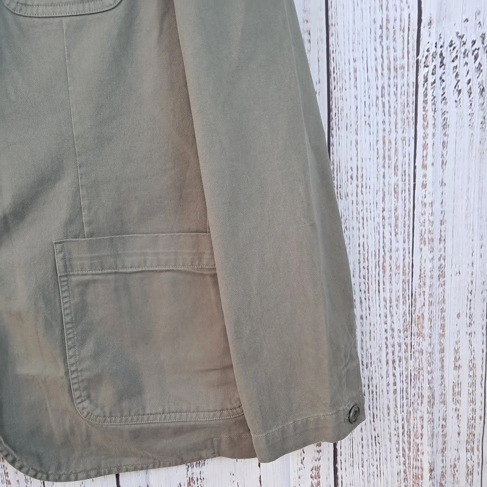 Новый без ценников TAYLOR STITCH мужской 44 основа Sport пальто органический копченый оливковая саржа - Изображение 4 из 4