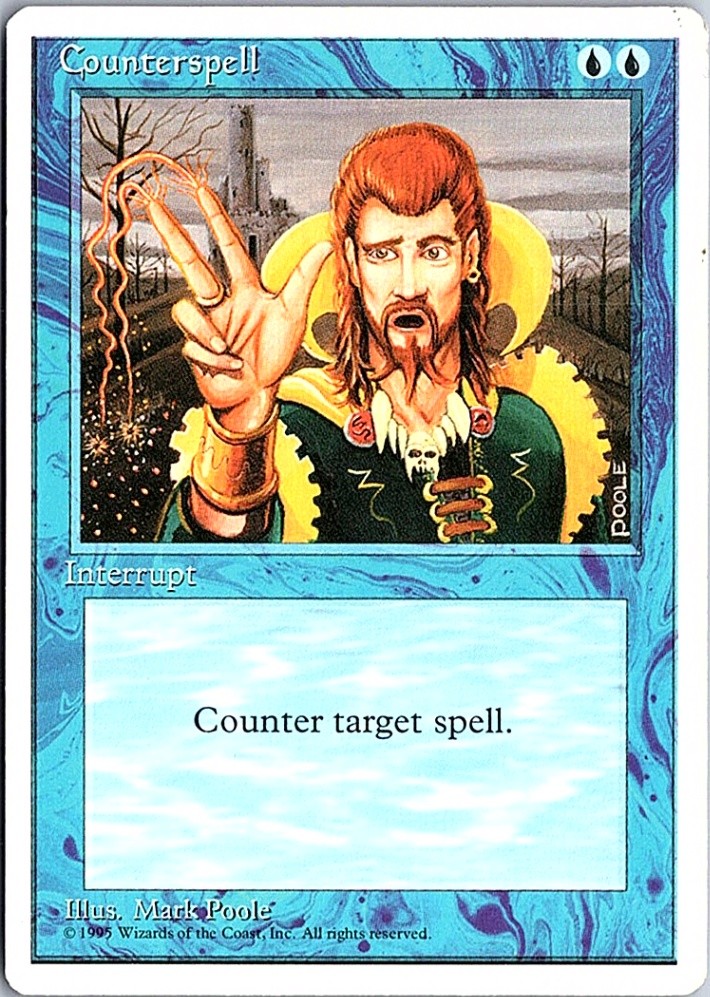 Counterspell U Fourth Edition 65 LP MTG