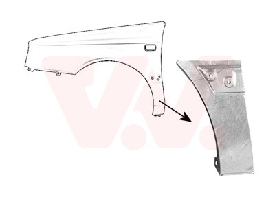 VAN Wezel KotflüGel Unten (5883155) FüR VW Golf III IV-image