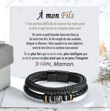 To My Son Gift for Son Bracelet Love from Mom, Dad Forever Birthday, Graduation