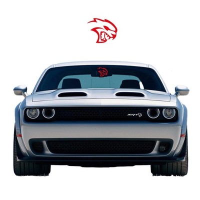 Aufkleber für die Windschutzscheibe Sportliches Hellcat-Logo Dodge Challenger