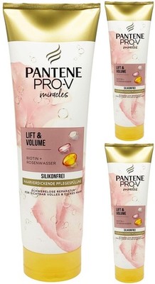 Pantene Pro-V Miracles Lift & Volume Spülung mit Biotin & Rosenwasser 3x 275ml