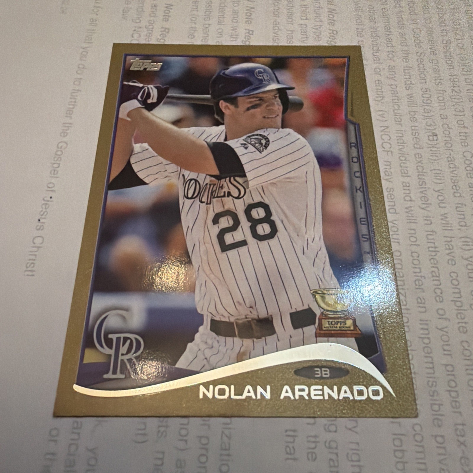 2014 Topps - Nolan Arenado #275 Gold /2014