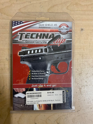 TECHNA Clip S&W M&P Shield .45 Model Pistols Ambi SH45BA