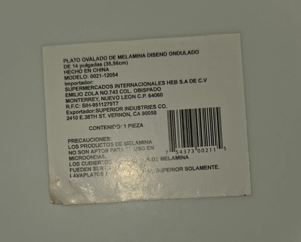 Plato ovalado Miracle Melamine Wares patrón de frutas Acción de Gracias 6 14" Foto 4 de 4