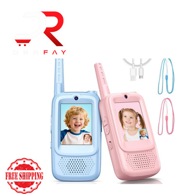 Video Walkie Talkies for Kids, 2 Pack Rechargeable Walkie Talkies with Screen an