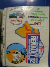LOT 4 AUTOCOLLANTS SPORT AUTO RALLY ATLAS 87+RENAULT COTE D'IVOIRE 1977 NEUFS