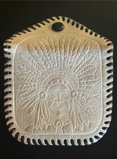 VTG Tooled Leather Coin Purse Native American Indian Chief Snap Southwestern 3  