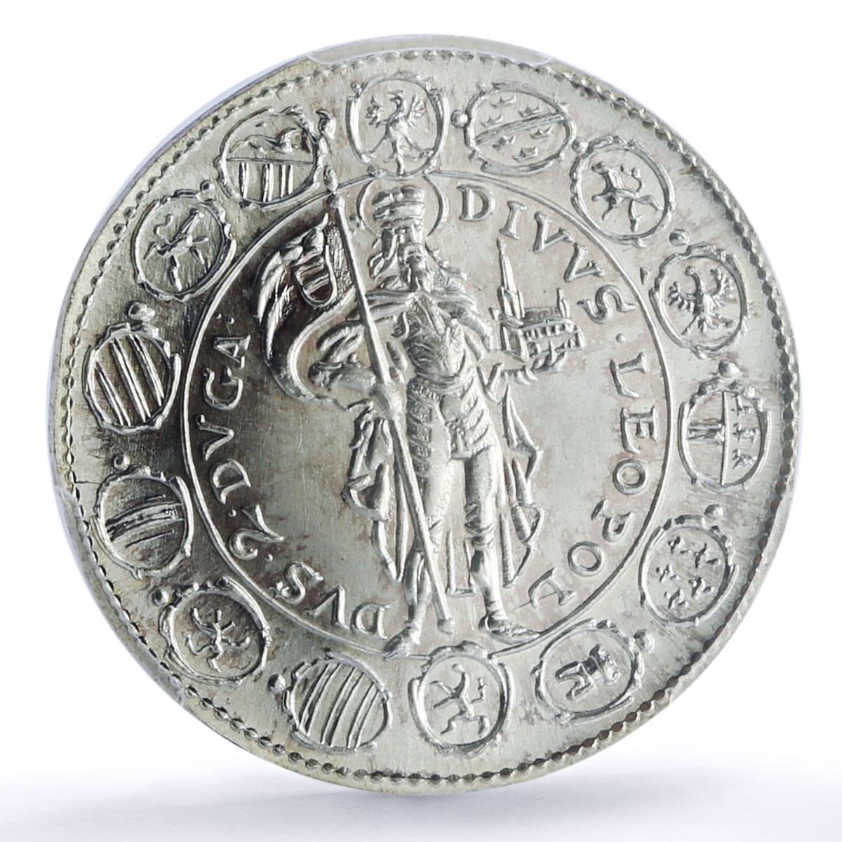 Austria 2 ducat Ferdinand Karl 1642 Restrike X#M29a MS 66 PCGS