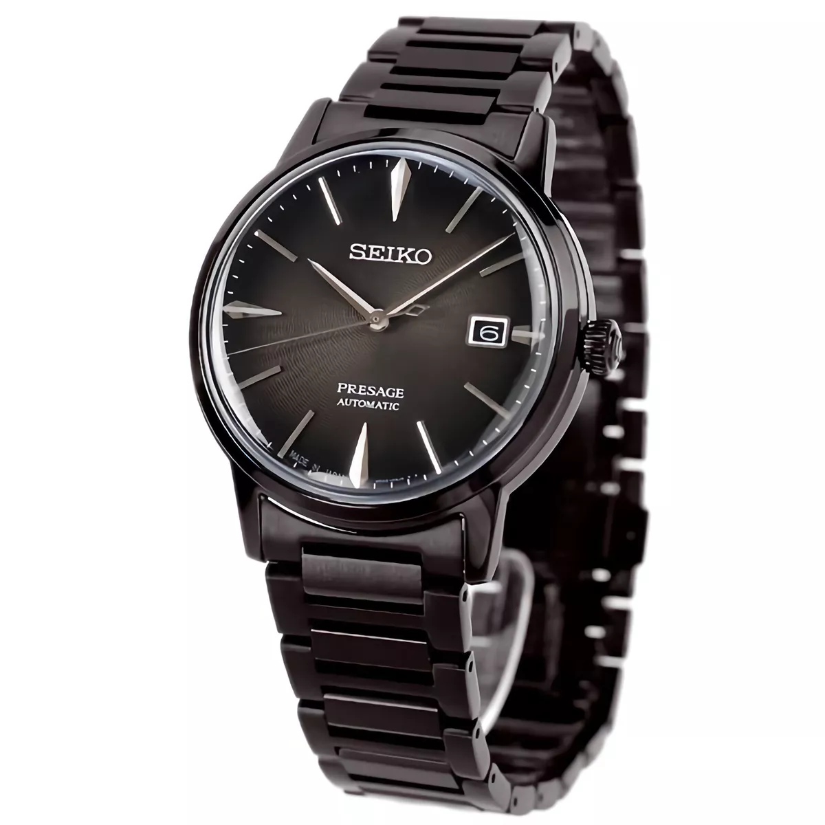 Seiko black best sale automatic