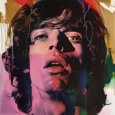 Mick Jagger Warhol Style 24x24 Giclée Art Print Ltd 1/25 Signed COA Rombley V14