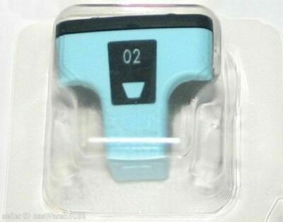 Genuine HP Photosmart Printer Ink Cartridge 02 Light Cyan Blue Color C8774W New