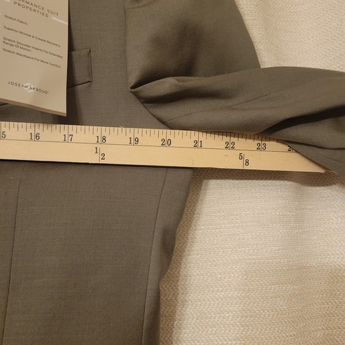 NWT Joseph Abboud Mens 2 Button Sport Coat Blazer Wool Green/Gray Size 40L/34W - Picture 11 of 11