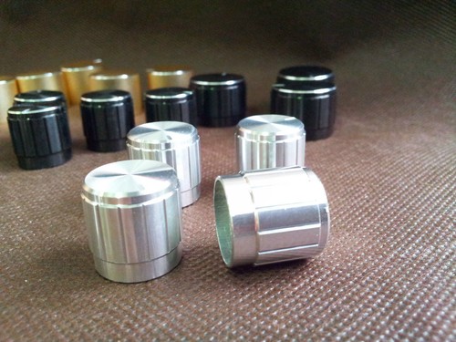 4x hifi 15x17mm Aluminum CD Amp potentiometer Volume Control KNOB 6mm shaft  - Picture 6 of 10
