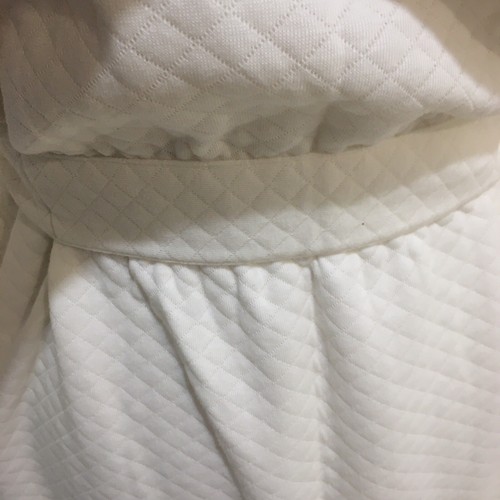 White Romance NWT Midi Dressing Gown Size L Off White/Cream Waffle Fleece - Picture 5 of 11