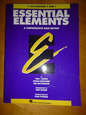Essential Elements For Band - Eb Alto Saxophone Book 1 With Online Media | Beginner Sax Book
