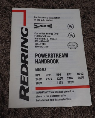 Unused REDRING POWERSTREAM Model RP3 Instant WATER HEATER | eBay