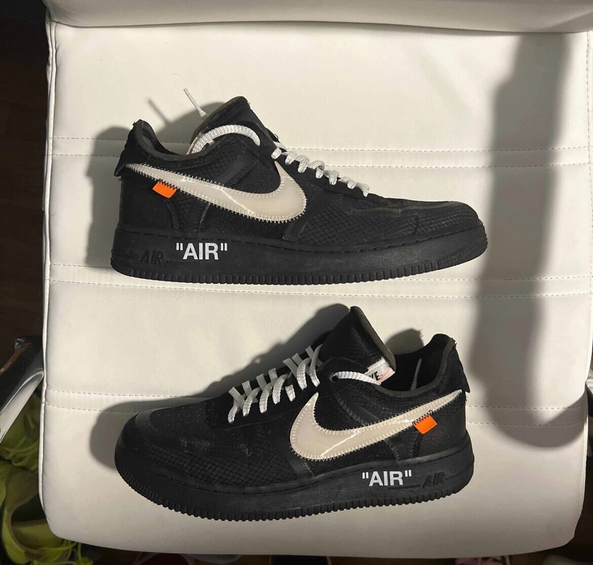 スニーカー OFF-WHITE x NIKE Air Force 1 Low 'Black' AW FW 18 2018 Size 9.5 - Nike Air Force 1 Low x OFF-WHITE Black 2018