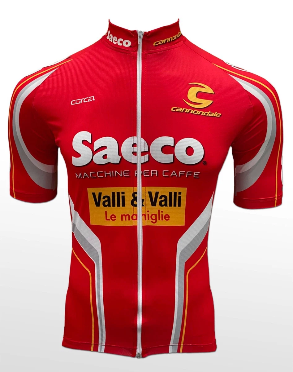 Maillot Cyclisme Vintage SAECO - Cannondale - Taille M - Très Bon état