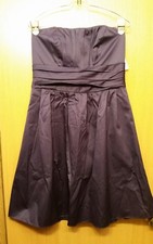 Davids Bridal Women's Dress Purple Cotton Strapless w/ Pockets Size 10 NWT