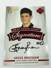 2014 Select AFL Future Force Black Signature Card FFRS12 Angus Brayshaw-Melbourn