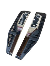 OEM FORD F-350 23-25 XLT CHROME Fender Vent Badge Set L&R PC3B-P000A73