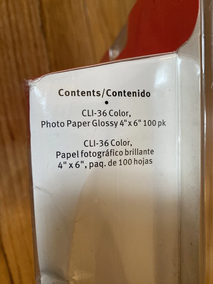 Canon Ink & Paper Combo Pack CLI-36 Color Ink Cartridge And 4x6” 100pk Paper - Image 4 of 4