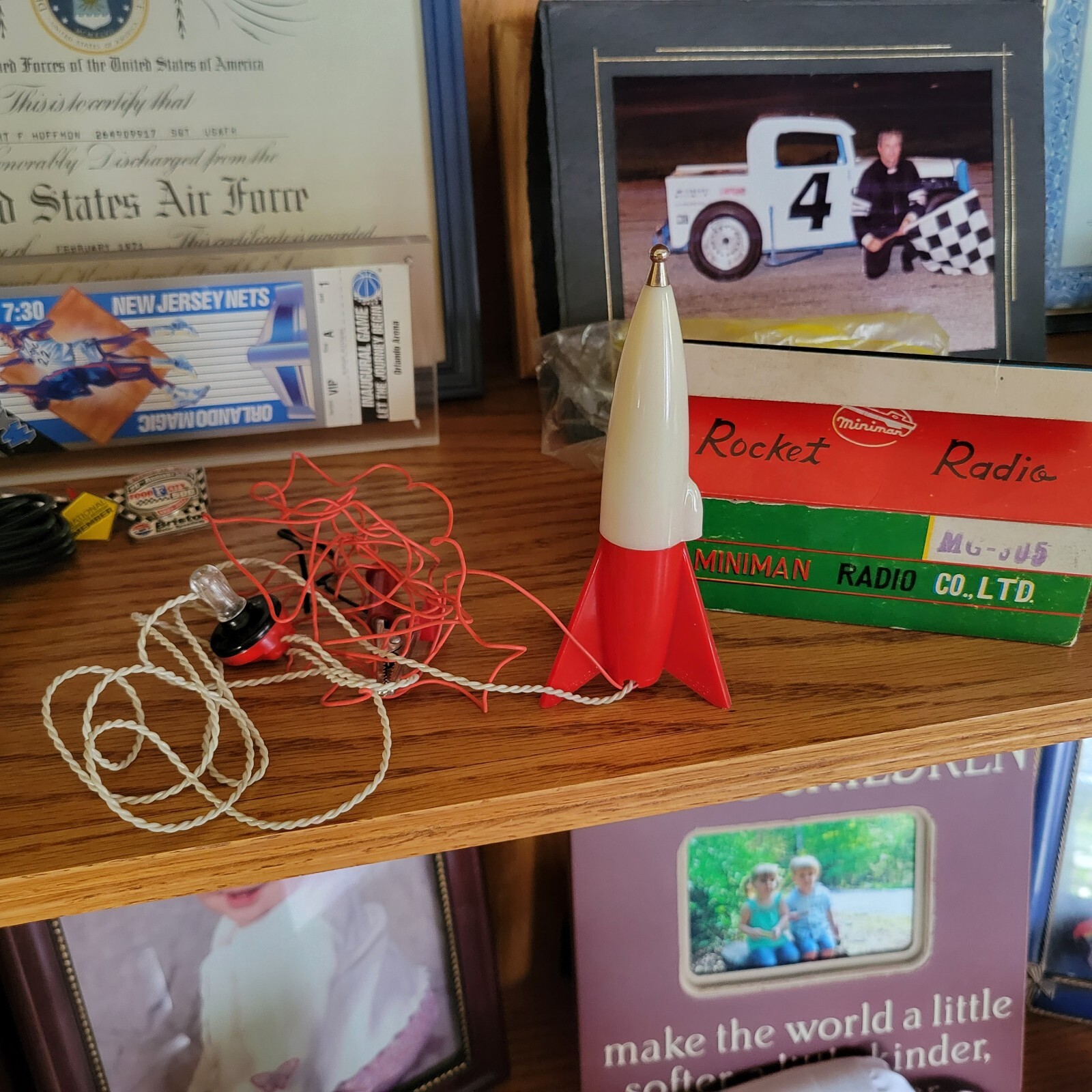 1950s 60s Rocket Crystal Radio eBay