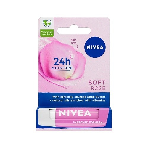 Nivea Soft Rose Lip Balm - Pink - Image 4
