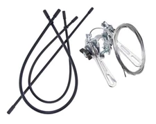 Sun Race Bicycle Bike Double Thumb Shifter Friction 22.2mm Stem Chrome SLR03