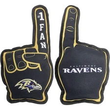 Pets First NFL #1 Fan Chew Toy for Dogs & Cats Squeaky Dog Toy with Squeaker