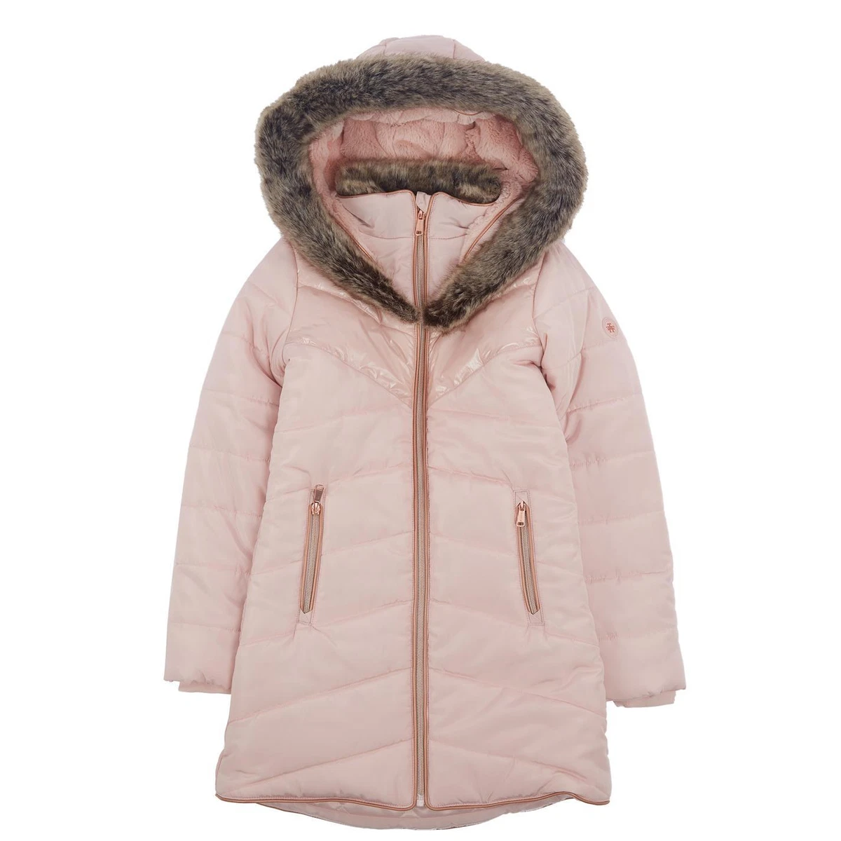 Firetrap Luxury Bubble Jacket Youngster Girls Parka Coat Top Full Length  Sleeve | eBay