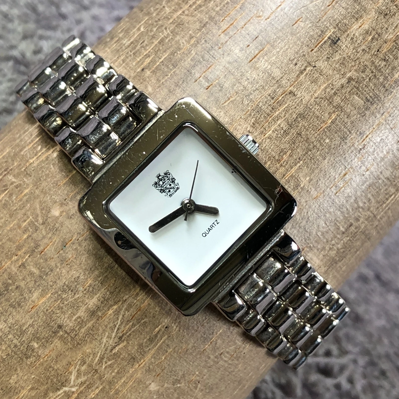 Orologio Paolo Gucci Donna PG830WW Vestito Acciaio Inox Quadrato Quarzo 21mm 7 1 4"