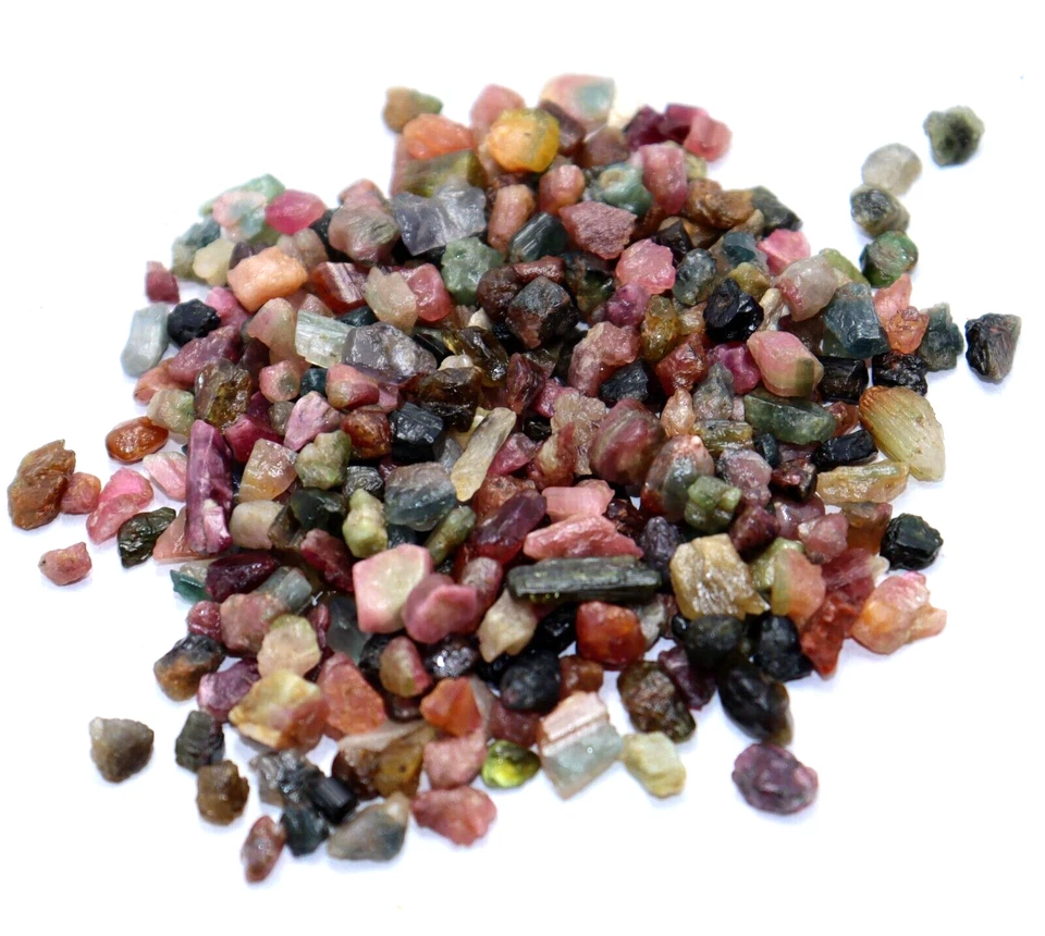 Certified Natural Multicolor Tourmaline Crystal Small Rough 2100 Ct Lot Gemstone - Image 4 of 4