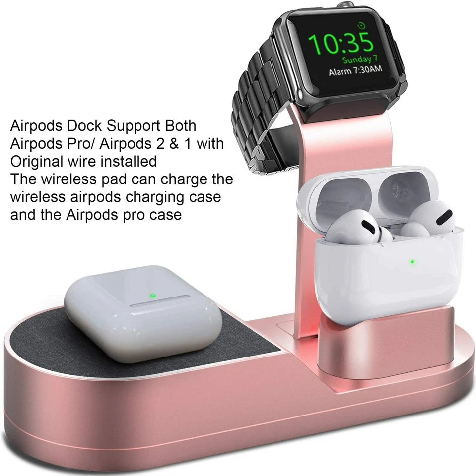 For iPhone 13 12 11 Pro Max 3 in 1 Wireless Fast Charger Charging Stand Station - Image 2 of 4