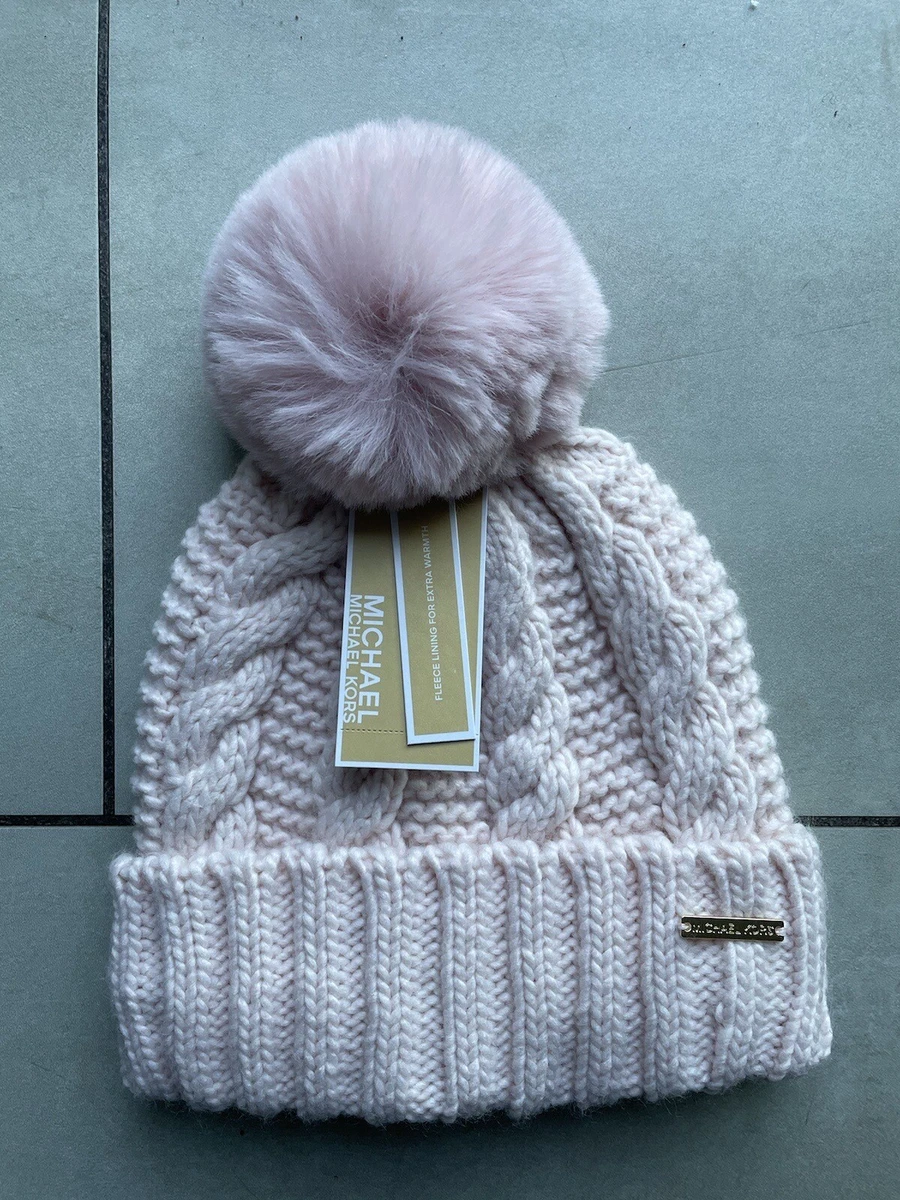 Brand New With Tags Michael Kors Bobble Hat Light Pink