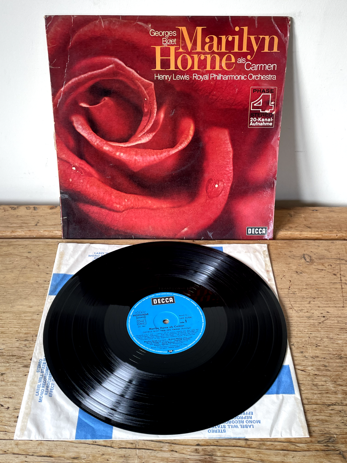 VINTAGE VINYL RECORDS LP BIZET MARILYN HORNE CARMEN ROYAL PHILHARMONIC ORCHESTRA-image
