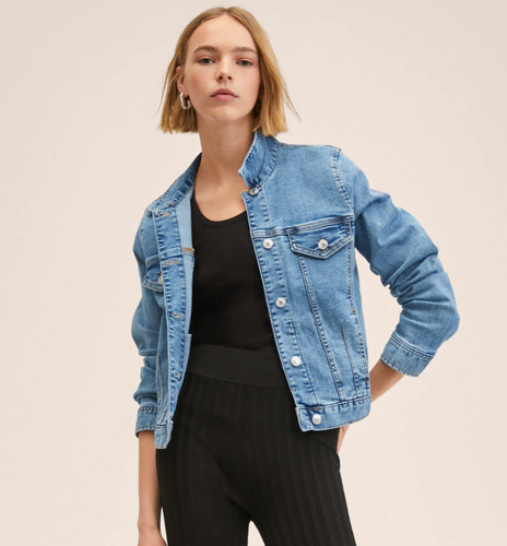 MNG MANGO Denim Jacket Sz Small 