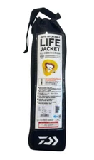 DAIWA Inflatable Life Jacket, Waist Type (Automatic/Manual Inflation) Black Free
