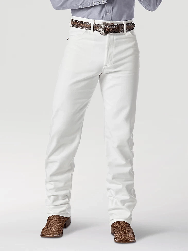 White 2025 wrangler jeans